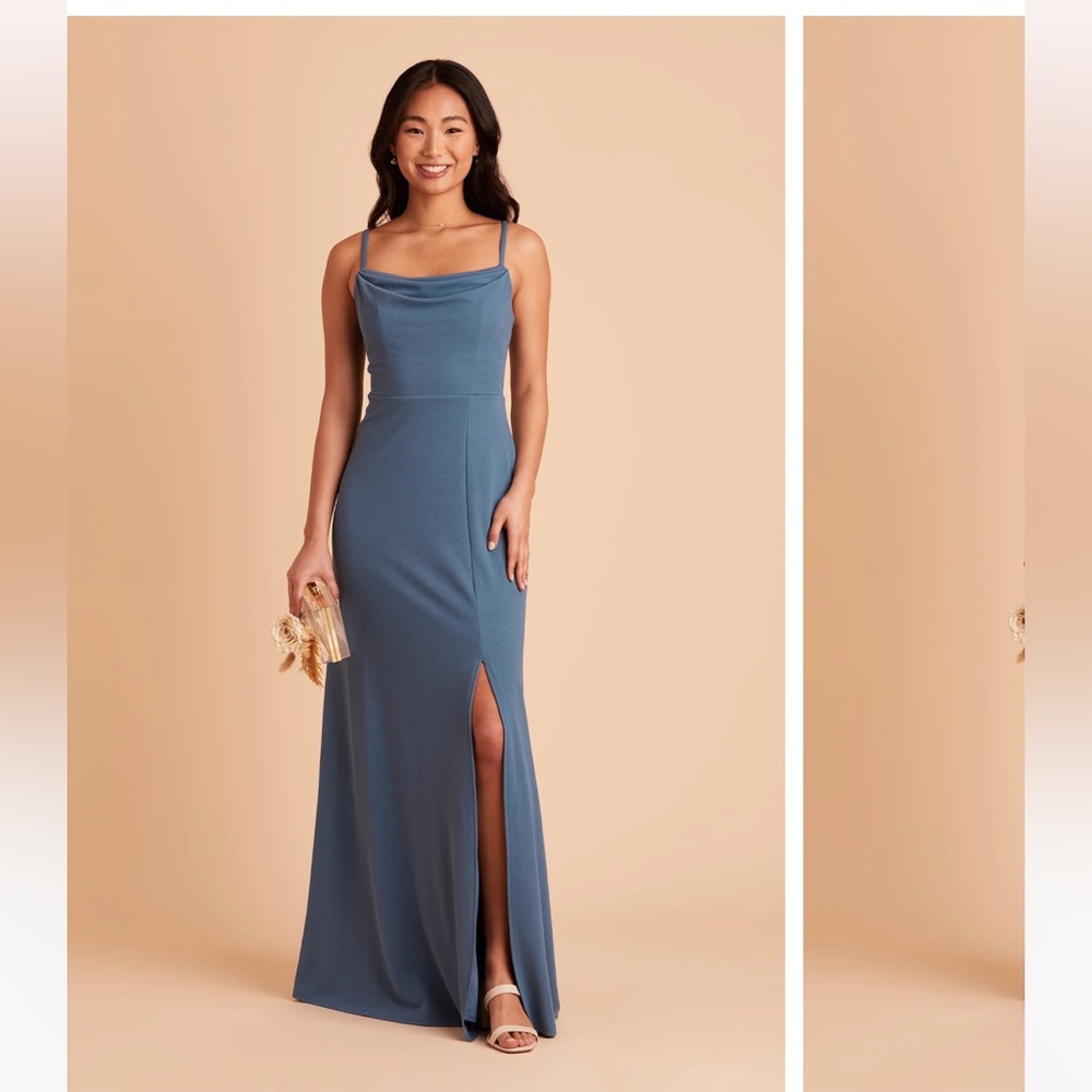 Blue Bridesmaid Dress - Birdy Grey